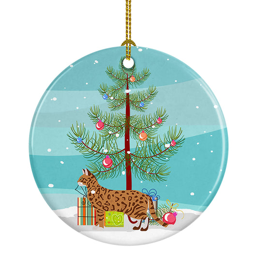 Buy this Cheetoh Cat Christmas Ceramic Ornament
