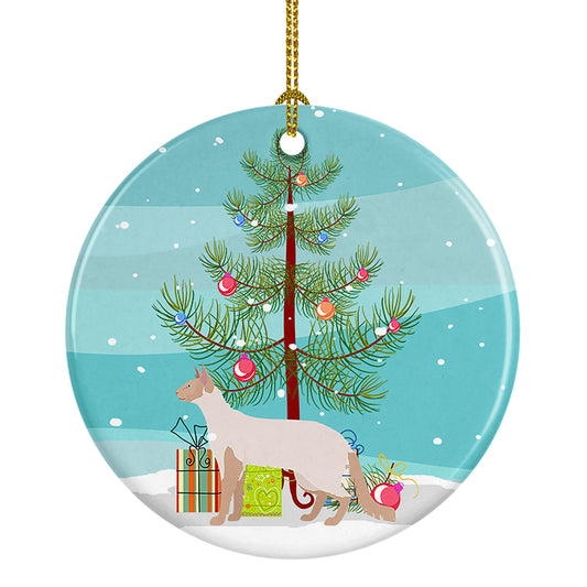 Buy this Colorpoint Longhair Cat Christmas Ceramic Ornament