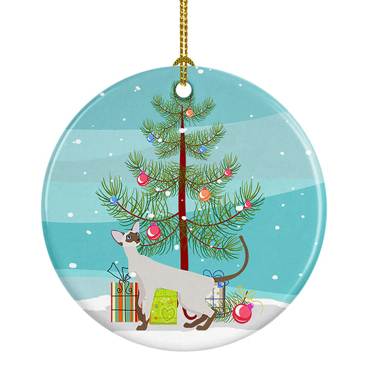 Buy this Colorpoint Shorthair Cat Christmas Ceramic Ornament