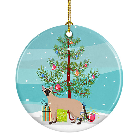 Buy this Colorpoint Shorthair Cat Christmas Ceramic Ornament
