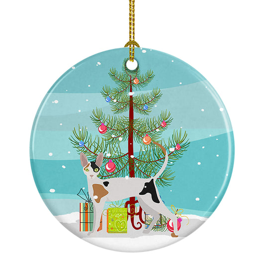 Buy this Cornish Rex Cat Christmas Ceramic Ornament