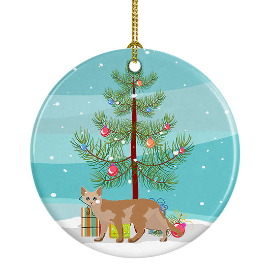 Buy this Devon Rex Cat Christmas Ceramic Ornament