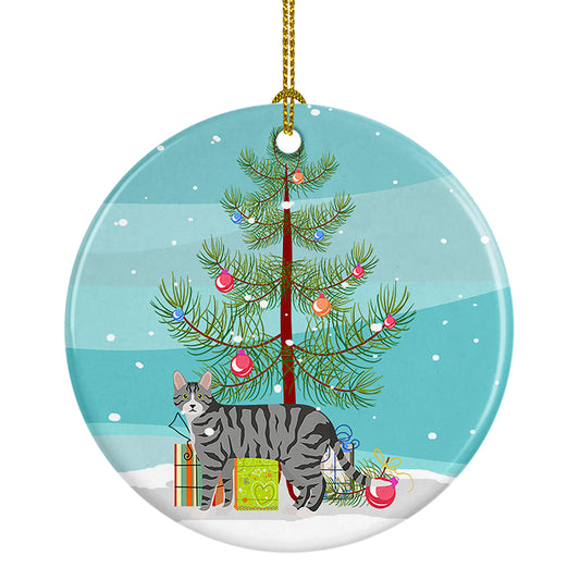 Buy this Dragon Li Cat Christmas Ceramic Ornament