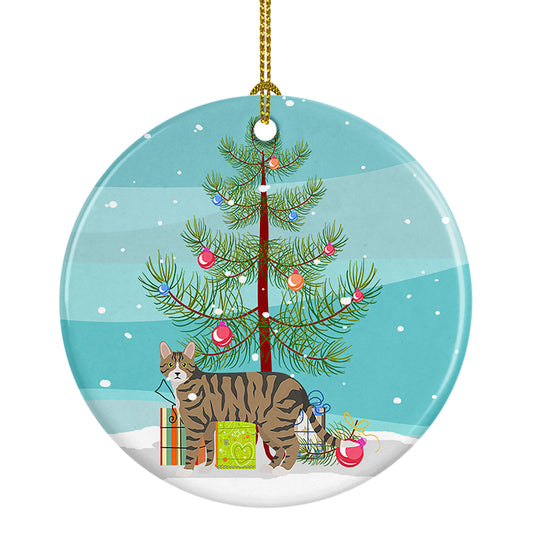 Buy this Dragon Li Cat Christmas Ceramic Ornament
