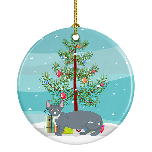 Buy this Dwelf Cat Christmas Ceramic Ornament