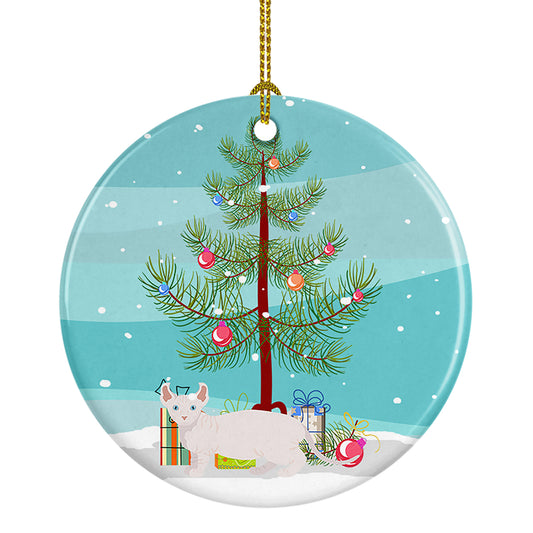 Buy this Dwelf Cat Christmas Ceramic Ornament