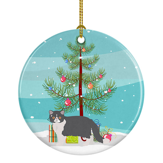 Buy this Exotic Shorthair Cat Christmas Ceramic Ornament