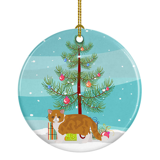 Buy this Exotic Shorthair Cat Christmas Ceramic Ornament