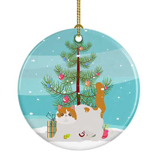 Buy this Exotic Shorthair Cat Christmas Ceramic Ornament