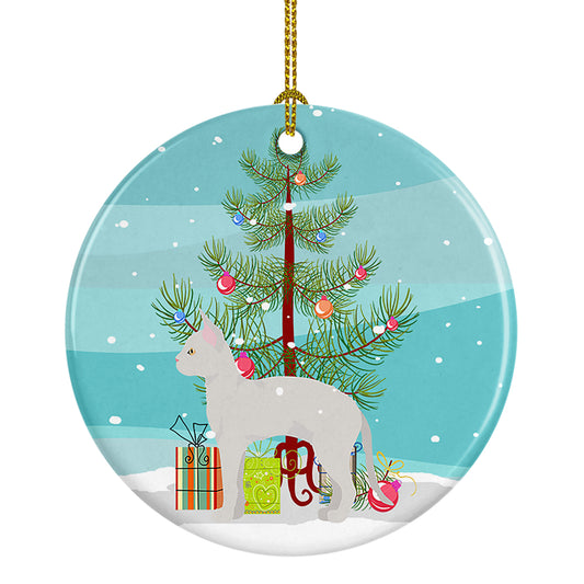 Buy this German Rex Cat Christmas Ceramic Ornament