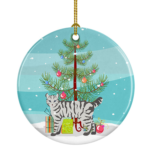 Buy this Highlander Lynx Cat Christmas Ceramic Ornament