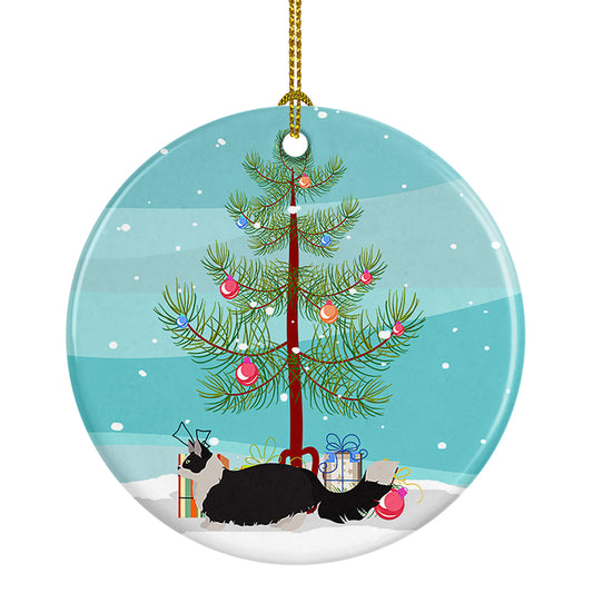 Buy this Napoleon Cat Christmas Ceramic Ornament