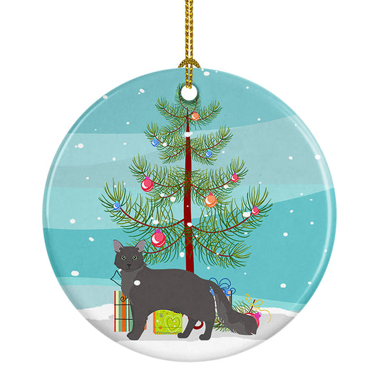 Buy this Nebelung Cat Christmas Ceramic Ornament