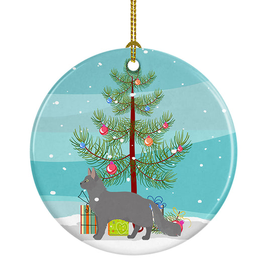 Buy this Nebelung Cat Christmas Ceramic Ornament