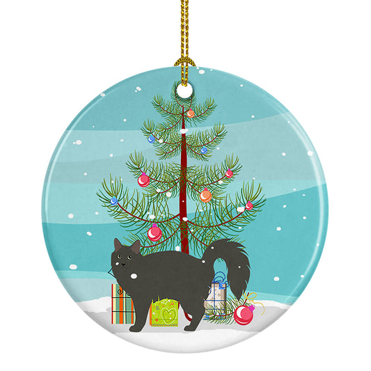 Buy this Nebelung Cat Christmas Ceramic Ornament