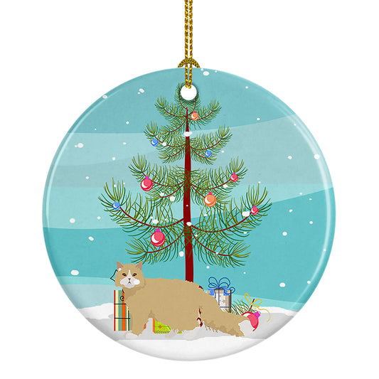 Buy this Oregon Rex Cat Christmas Ceramic Ornament