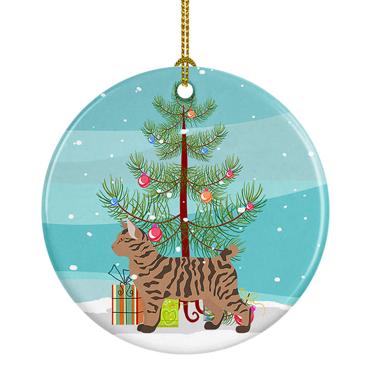 Buy this Pixie Bob Cat  Christmas Ceramic Ornament
