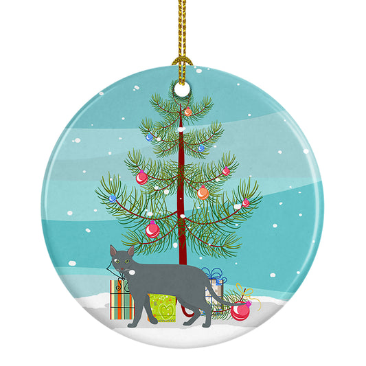 Buy this Raas Cat Christmas Ceramic Ornament
