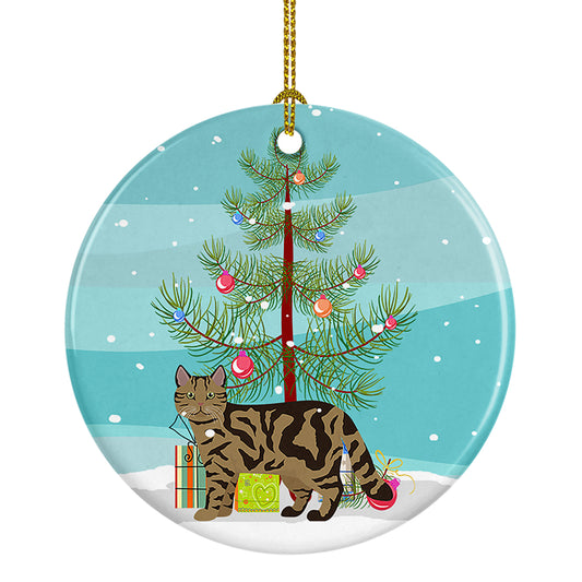 Buy this Scottish Straight Cat Christmas Ceramic Ornament