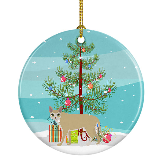 Buy this Singapura Cat Christmas Ceramic Ornament