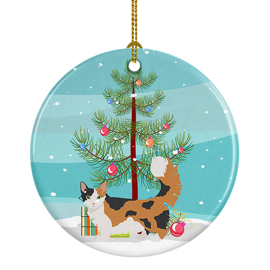 Buy this Skookum Cat Christmas Ceramic Ornament