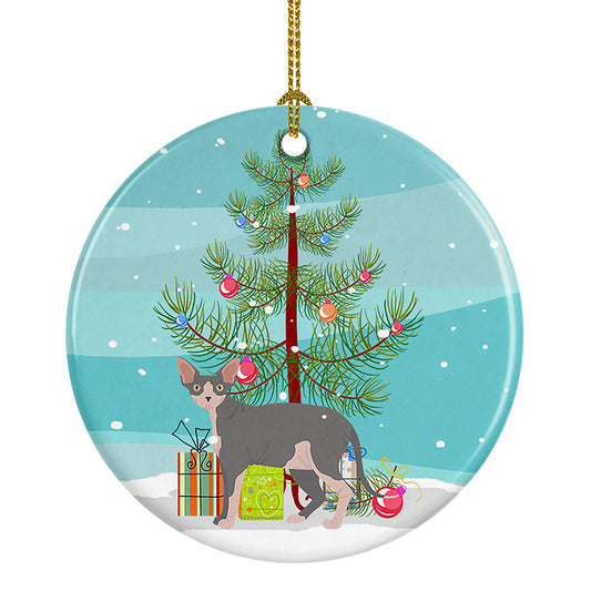 Buy this Sphynx Cat Christmas Ceramic Ornament