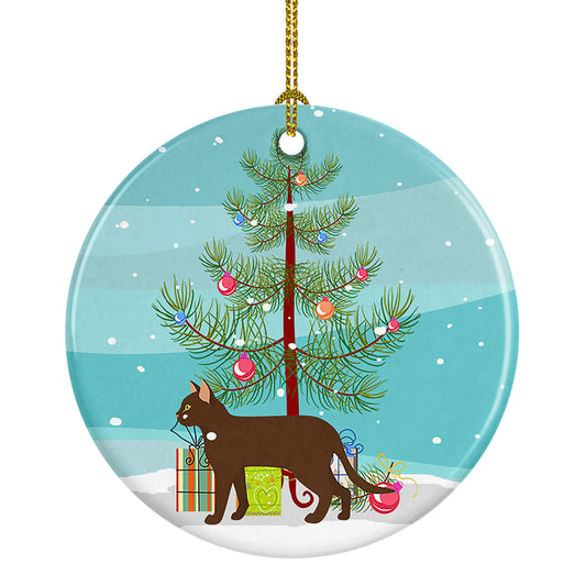 Buy this Suphalak Cat Christmas Ceramic Ornament