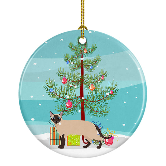 Buy this Tonkinese Cat Christmas Ceramic Ornament