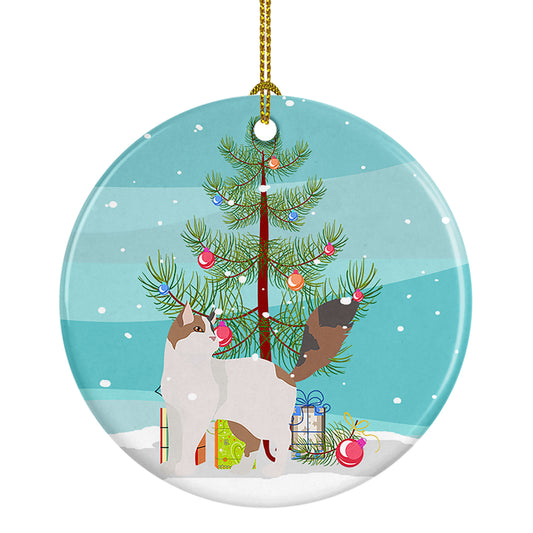 Buy this Turkish Van Cat Christmas Ceramic Ornament