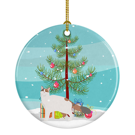 Buy this Turkish Van Cat Christmas Ceramic Ornament