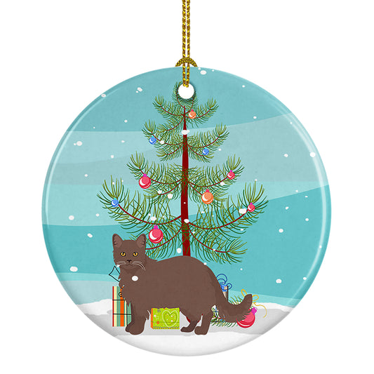 Buy this York Chocolate Cat Christmas Ceramic Ornament