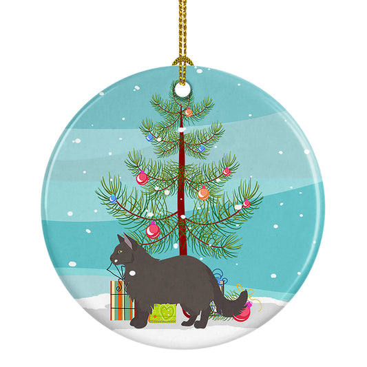 Buy this York Chocolate Cat Christmas Ceramic Ornament