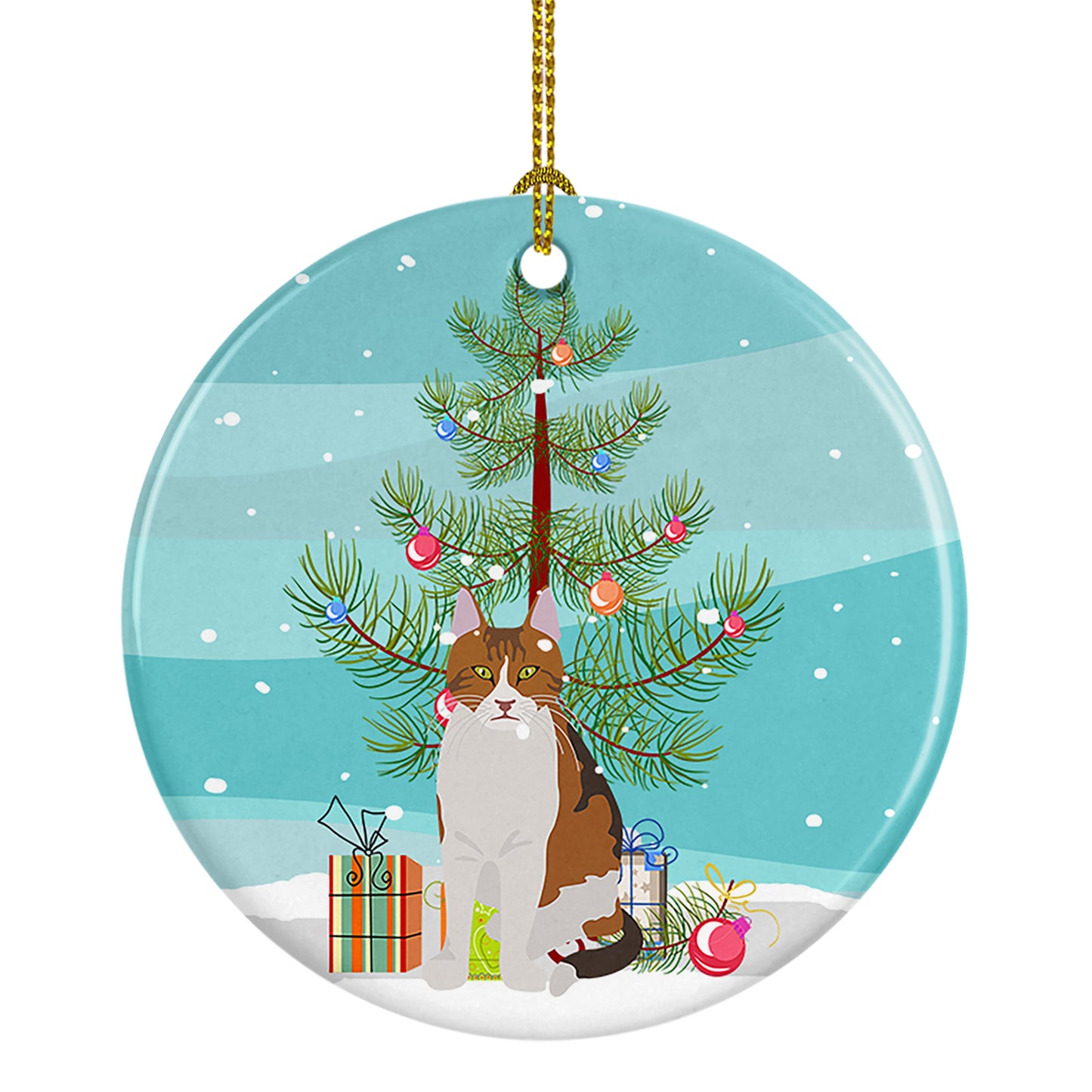Buy this Aegean Cat Christmas Ceramic Ornament