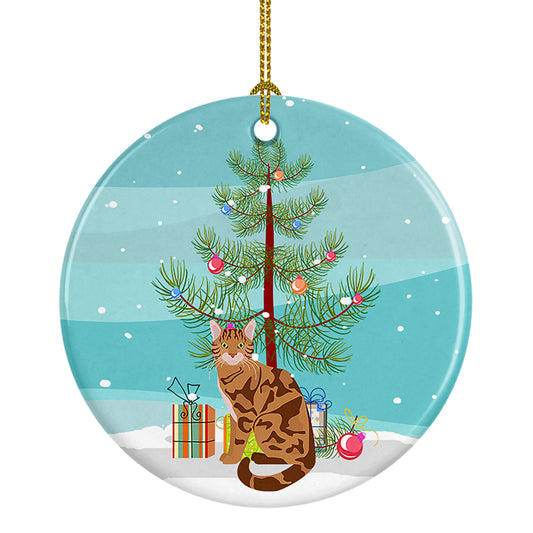 Buy this Bengal Cat Christmas Ceramic Ornament