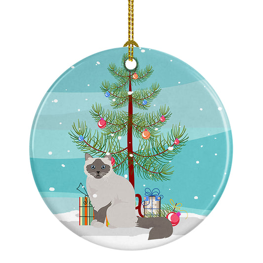 Buy this Birman Cat Christmas Ceramic Ornament