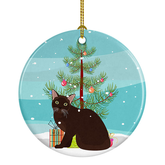 Buy this Burmese Cat Christmas Ceramic Ornament