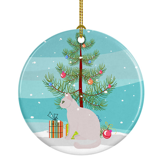 Buy this Burmilla Cat Christmas Ceramic Ornament