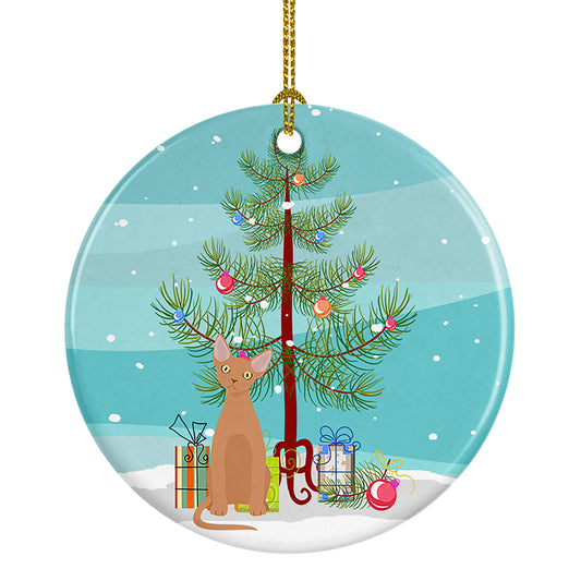 Buy this Devon Rex Cat Christmas Ceramic Ornament