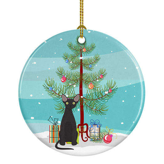 Buy this Devon Rex Cat Christmas Ceramic Ornament