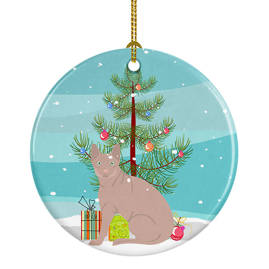 Buy this Don Sphynx Cat Christmas Ceramic Ornament