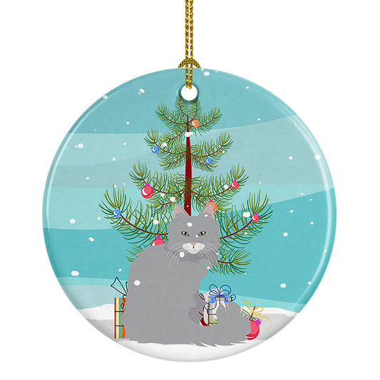 Buy this Norwegian Forest Cat Christmas Ceramic Ornament