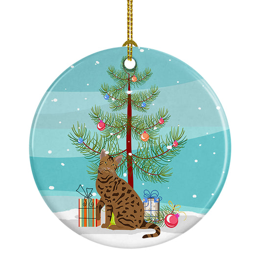 Buy this Ocicat Cat Christmas Ceramic Ornament