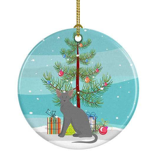 Buy this Oriental Shorthair Cat Christmas Ceramic Ornament