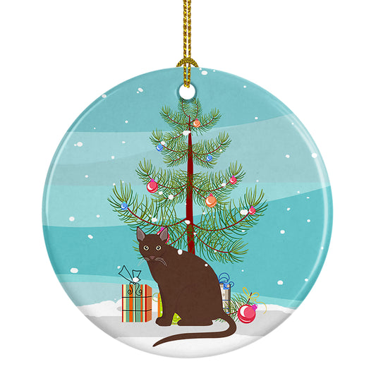 Buy this Raas Cat Christmas Ceramic Ornament