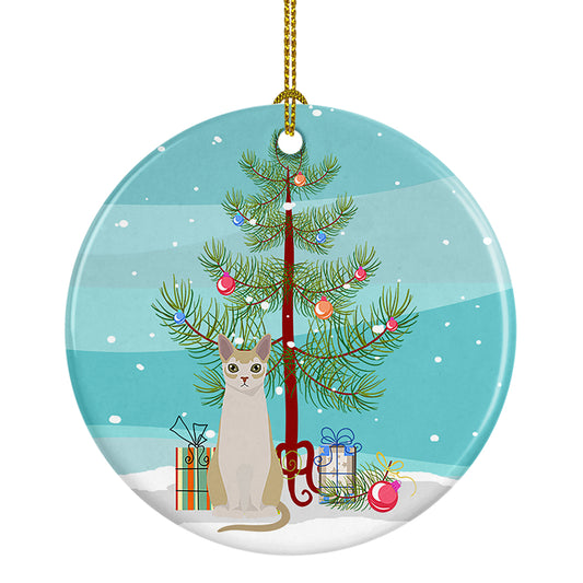 Buy this Singapura Cat Christmas Ceramic Ornament