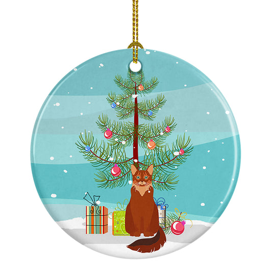 Buy this Somali Cat Christmas Ceramic Ornament