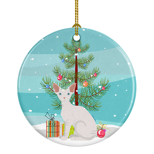 Buy this Sphynx Cat Christmas Ceramic Ornament