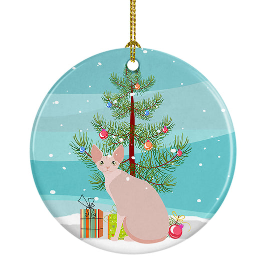Buy this Sphynx Cat Christmas Ceramic Ornament