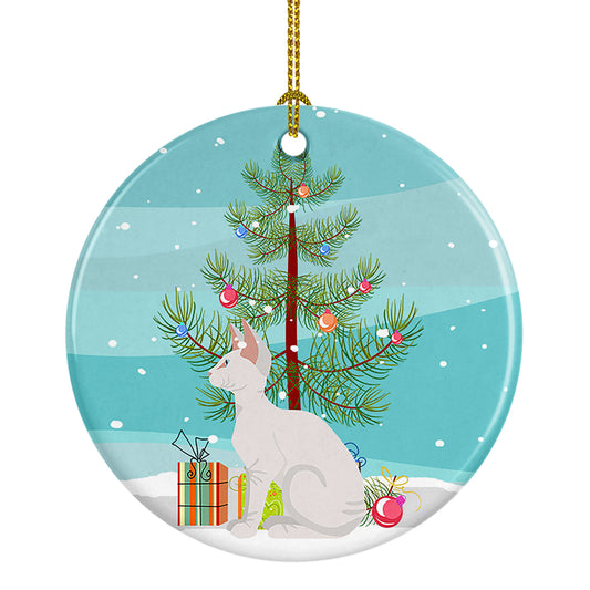Buy this Sphynx Cat Christmas Ceramic Ornament