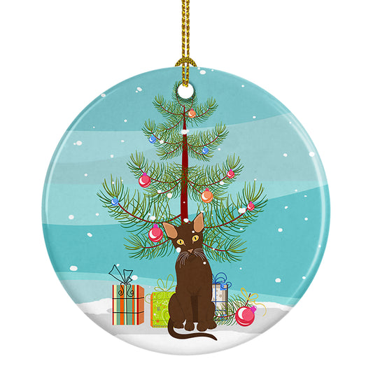 Buy this Suphalak Cat Christmas Ceramic Ornament